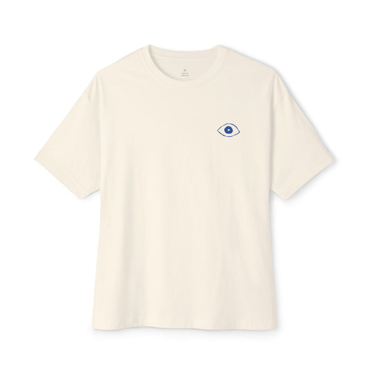 The Bureau "Birds" Blue Oversized Boxy Tee