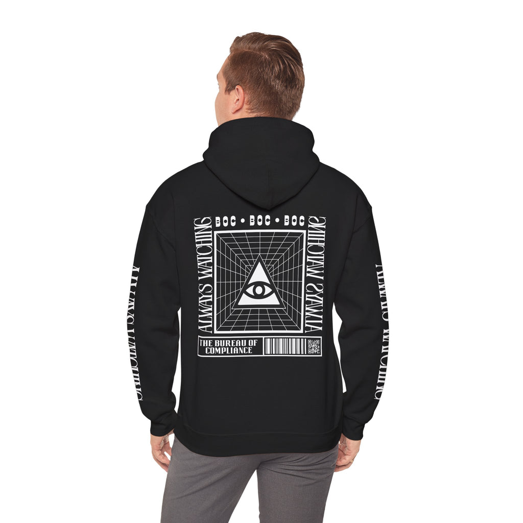 The Bureau Hoodie — 'Always Watching' Graphic Pullover