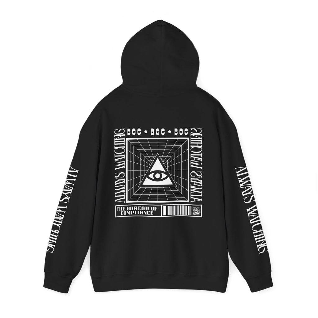 The Bureau Hoodie — 'Always Watching' Graphic Pullover
