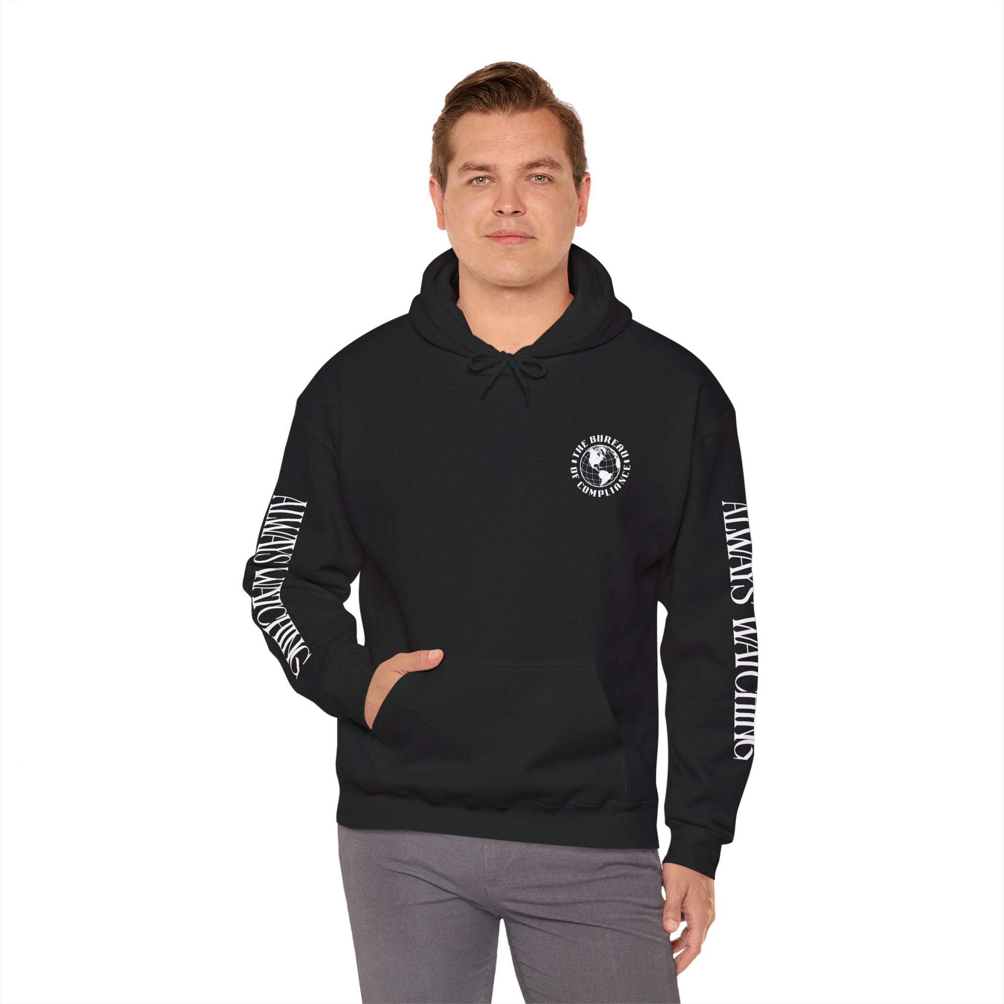 The Bureau Hoodie — 'Always Watching' Graphic Pullover