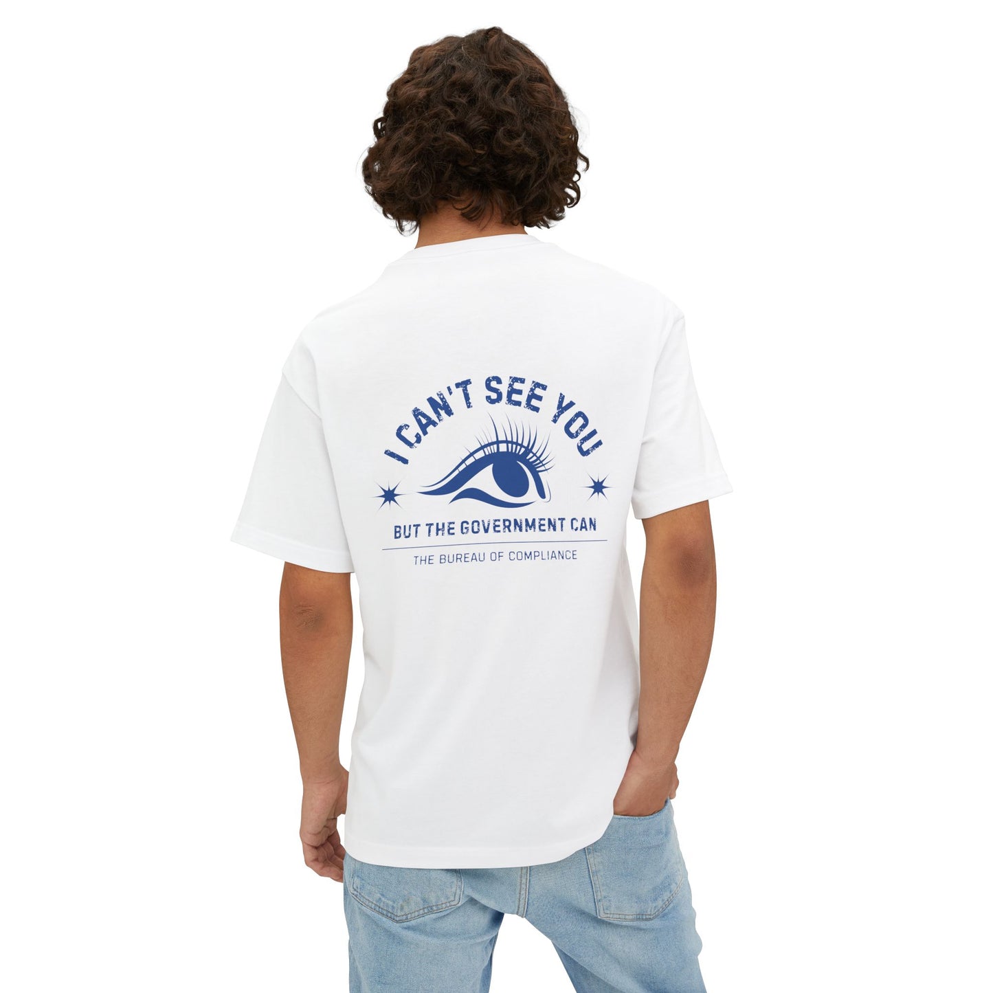 "I Can't See You" Oversized Boxy Tee