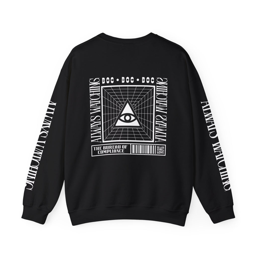 The Bureau Crewneck Sweatshirt — 'Always Watching' Graphic