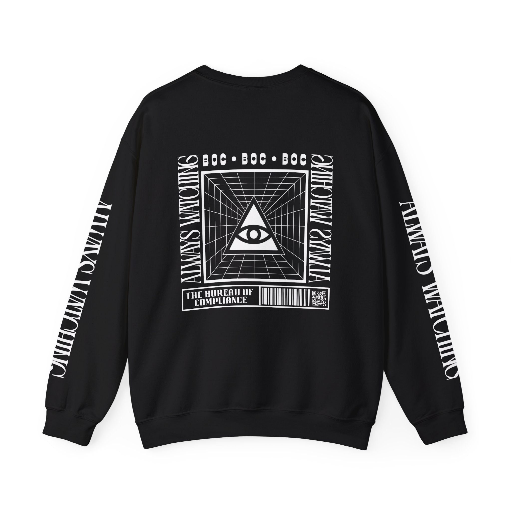 The Bureau Crewneck Sweatshirt — 'Always Watching' Graphic
