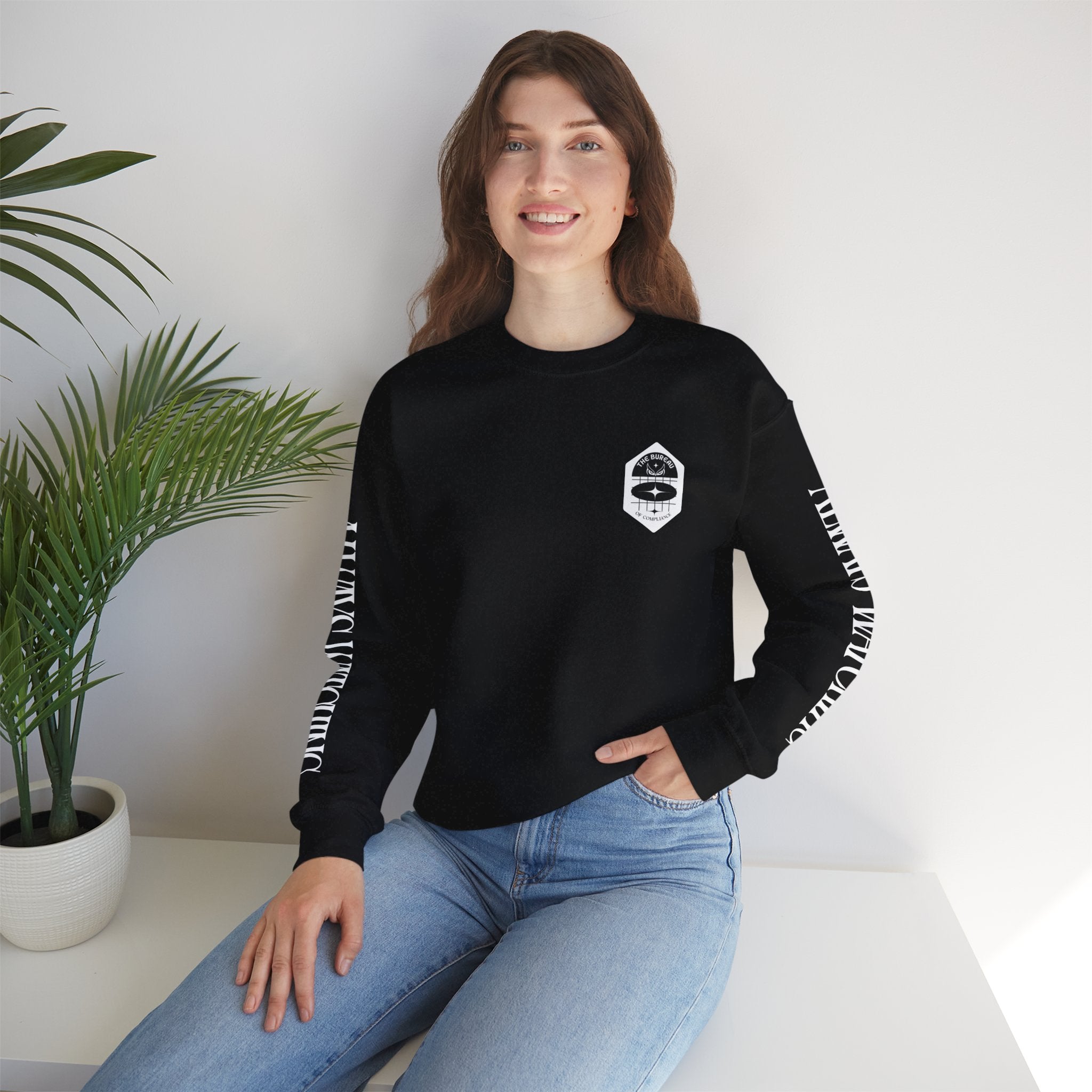 The Bureau Crewneck Sweatshirt — 'Always Watching' Graphic