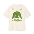 Bureau of Compliance 'Birds' Boxy Tee in Green — Retro‑Futuristic Backprint