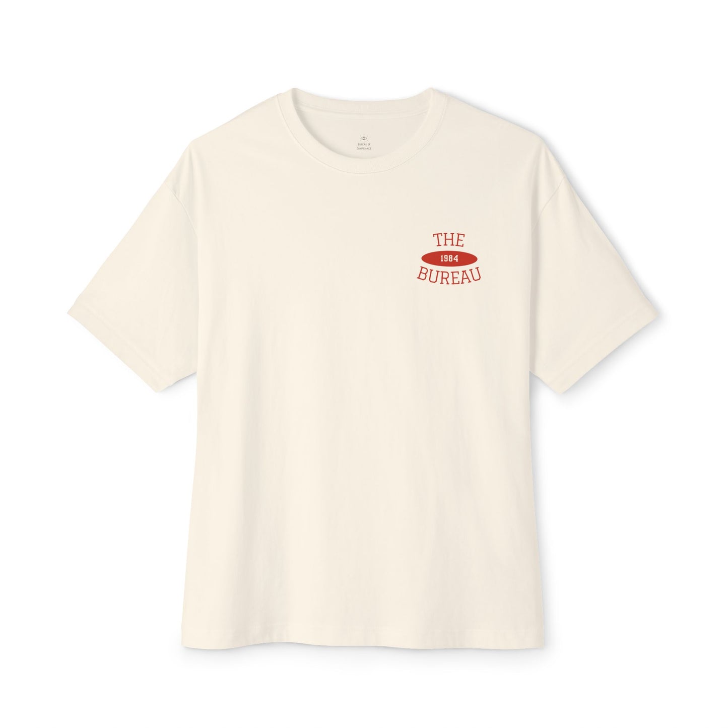 The Bureau "Bourgeoisie" Red Oversized Boxy Tee