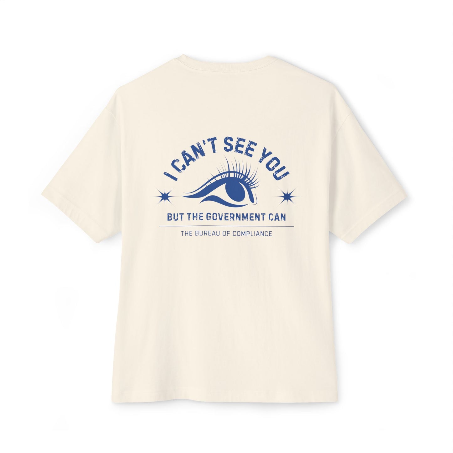 "I Can't See You" Oversized Boxy Tee