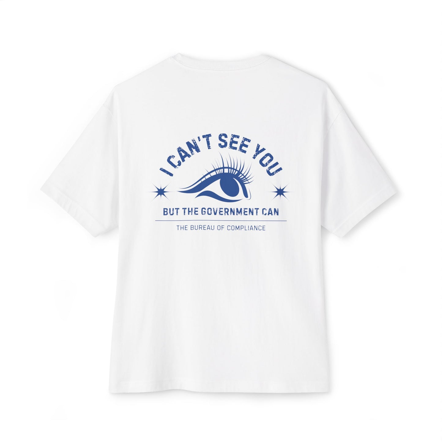 "I Can't See You" Oversized Boxy Tee